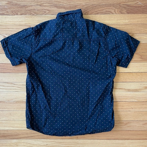 Broken Threads rainbow polka dot short sleeve button up - Picture 4 of 4